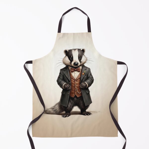 Item preview, Dark Academia Badger Groom in Vintage Suit designed and sold by Englandbear.