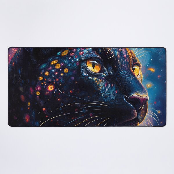 Item preview, Mysterious, mystical, psychedelic black jaguar designed and sold by dcrc.