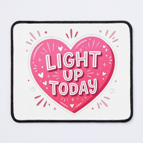 Item preview, Light Up Today Pink Heart designed and sold by Owcomm.