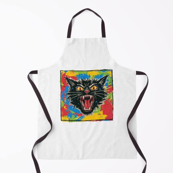 Item preview, Screaming Black Cat Funny Existential Dread Meme designed and sold by sXe-art.