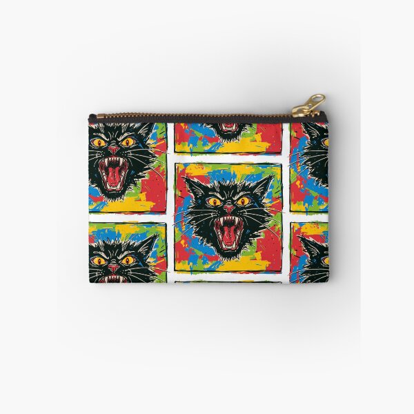 Item preview, Screaming Black Cat Funny Existential Dread Meme designed and sold by sXe-art.