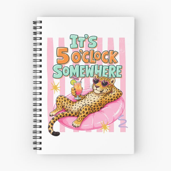 Item preview, Cheetah Chill on Pool Float - It's 5 O'clock Somewhere designed and sold by Polarisofficial.