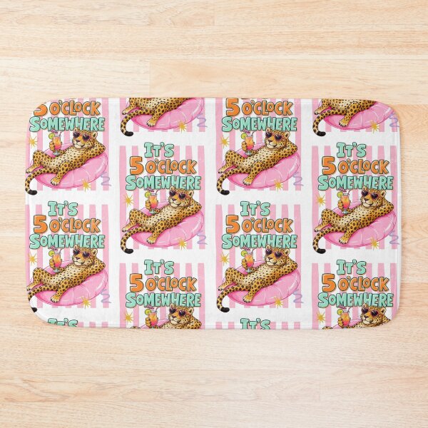 Item preview, Cheetah Chill on Pool Float - It's 5 O'clock Somewhere designed and sold by Polarisofficial.