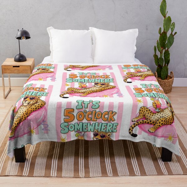 Item preview, Cheetah Chill on Pool Float - It's 5 O'clock Somewhere designed and sold by Polarisofficial.