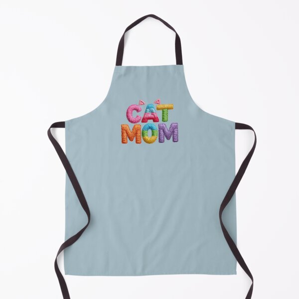 Item preview, Cute Cat Mom Embroidery Typography designed and sold by MegaNovaArt.