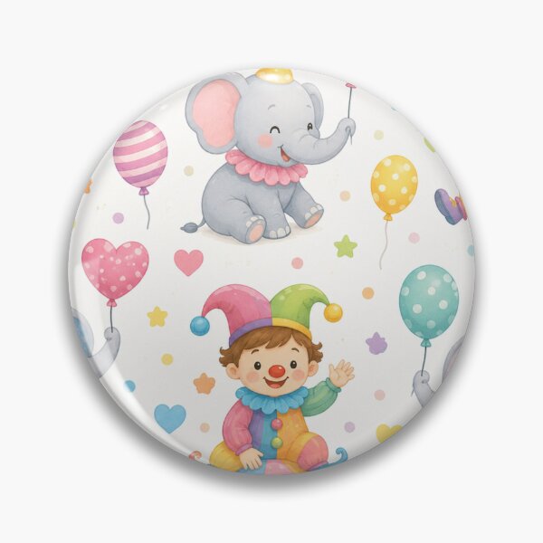 Item preview, Cute Circus Elephants and Clowns designed and sold by Girlsale.