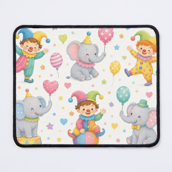 Item preview, Cute Circus Elephants and Clowns designed and sold by Girlsale.