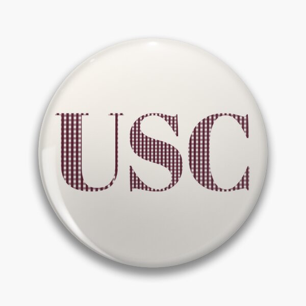 Item preview, USC Gingham Pin  designed and sold by haydennanderson.