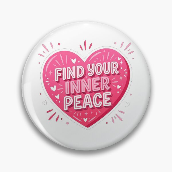 Item preview, Find Your Inner Peace Heart Quote designed and sold by Owcomm.