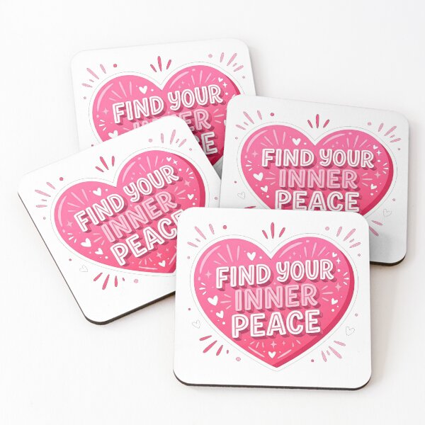 Item preview, Find Your Inner Peace Heart Quote designed and sold by Owcomm.