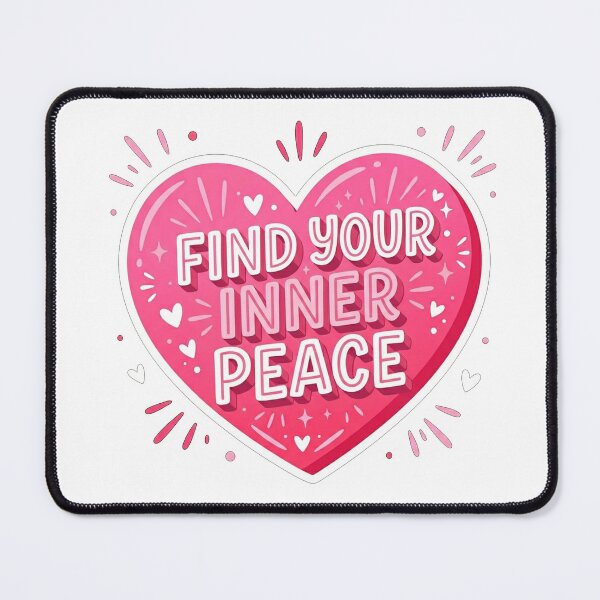 Item preview, Find Your Inner Peace Heart Quote designed and sold by Owcomm.