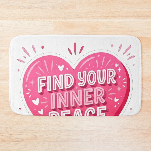 Item preview, Find Your Inner Peace Heart Quote designed and sold by Owcomm.