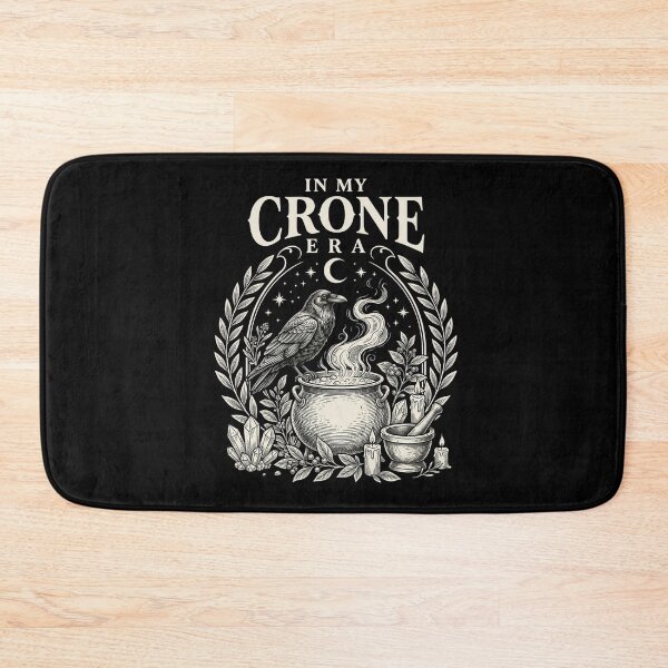 Item preview, In My Crone Era Witchy Raven Cauldron Goth Witch designed and sold by BHMARTS.
