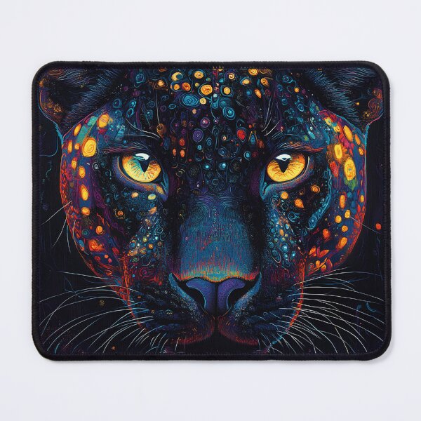 Item preview, Mysterious, mystical, psychedelic black jaguar designed and sold by dcrc.