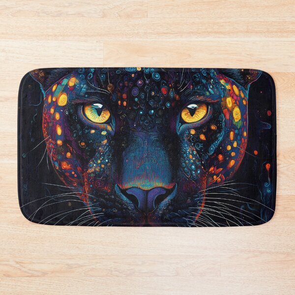 Item preview, Mysterious, mystical, psychedelic black jaguar designed and sold by dcrc.