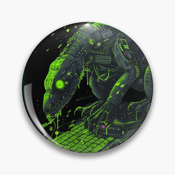 Item preview, ERR 404 Mutation Cyber Raptor Gaming Keyboard Art designed and sold by VectorForge.
