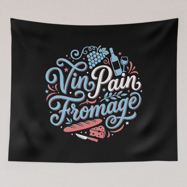 Item preview, Vin Pain Fromage French Culture Francophile designed and sold by AntiqueImages.