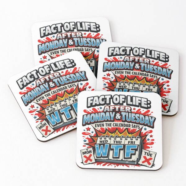 Item preview, After Monday And Tuesday Even The Calendar Says WTF designed and sold by Thread&Fable.