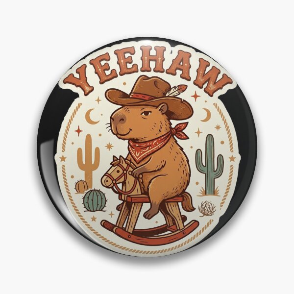 Item preview, Yeehaw Cowboy Capybara Wild West Rodeo Cute Western Animal Design designed and sold by ASfindsStore.