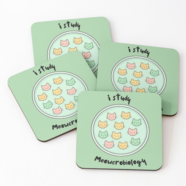 Item preview, I study meowcrobiology, cat themed design, microbiology, microbiologist designed and sold by Girly-Universe.