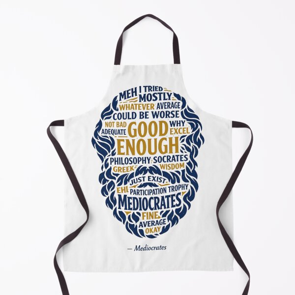 Item preview, Mediocrates Good Enough Word Cloud designed and sold by Print Loft.