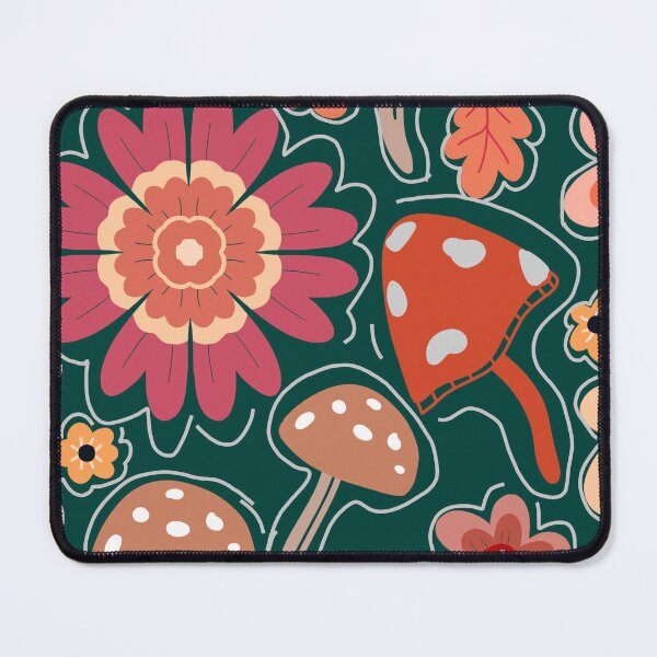 Item preview, Whimsical Floral Mushroom Seamless Pattern designed and sold by THE RILONA.