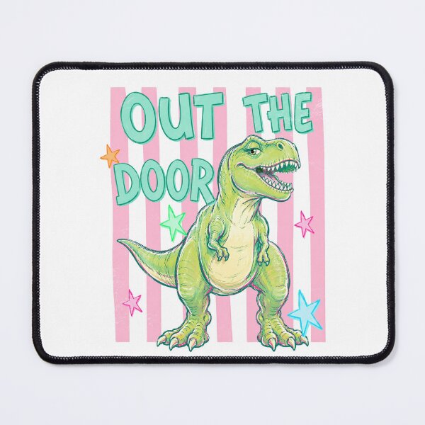Item preview, Retro Style T-Rex Dinosaur - "Out The Door" designed and sold by Polarisofficial.