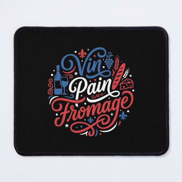 Item preview, Vin Pain Fromage French Culture France Flag designed and sold by AntiqueImages.