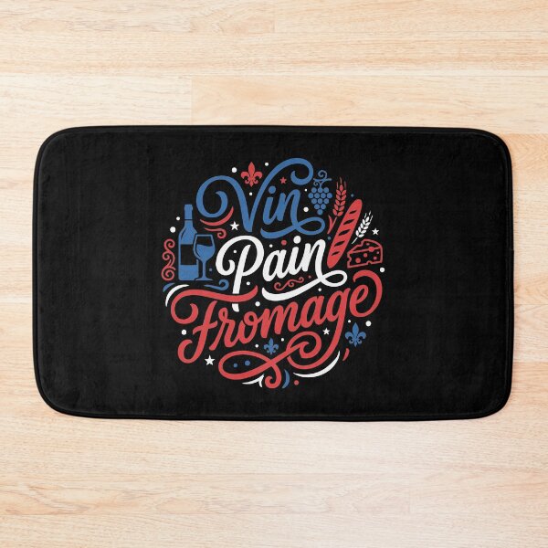 Item preview, Vin Pain Fromage French Culture France Flag designed and sold by AntiqueImages.
