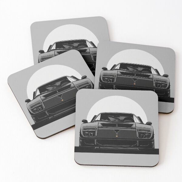 Item preview, Ferrari F40 Supercar Retro Pop Art designed and sold by Late Theory.