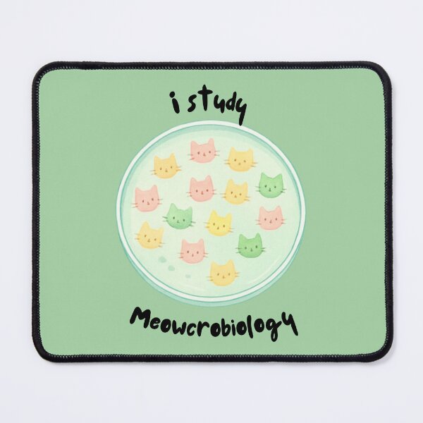 Item preview, I study meowcrobiology, cat themed design, microbiology, microbiologist designed and sold by Girly-Universe.