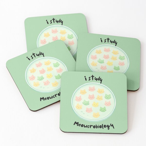 Item preview, I study meowcrobiology, cat themed design, microbiology, microbiologist designed and sold by Girly-Universe.