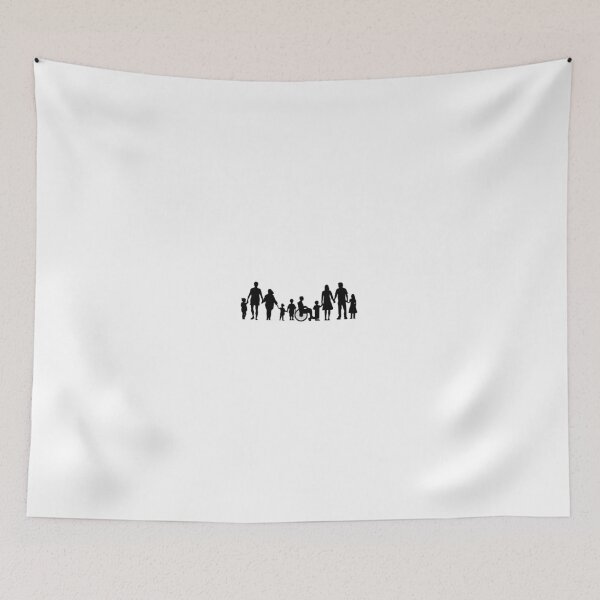 Item preview, Inclusive Family Silhouette Line Art designed and sold by DailyDoodlesBySumbul.