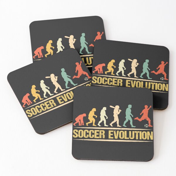 Aperçu de l'œuvre Évolution du football rétro amusant créée et vendue par legendaryskins.