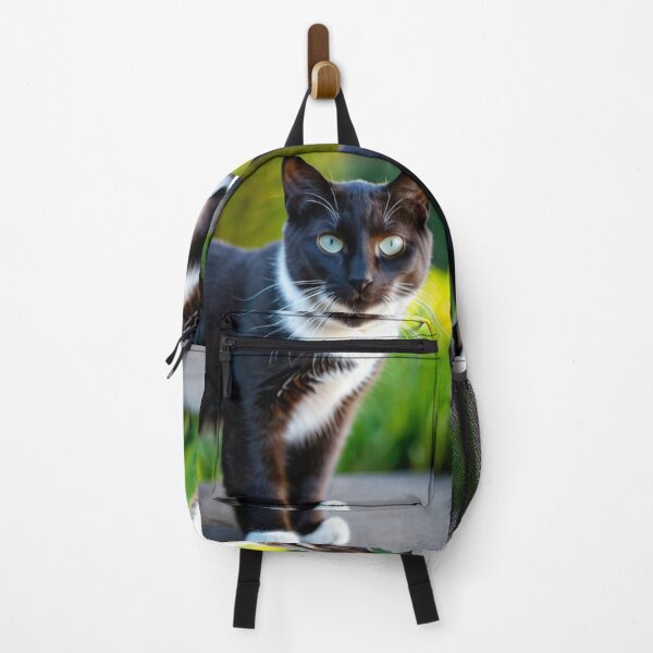 Item preview, Animals - Tuxedo Cat with Blue-Green Eyes, Cinematic Animal Portrait designed and sold by DoodyPets.