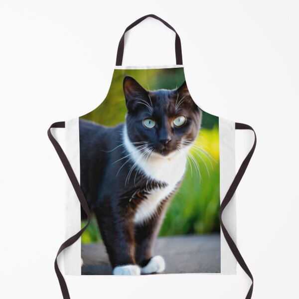 Item preview, Animals - Tuxedo Cat with Blue-Green Eyes, Cinematic Animal Portrait designed and sold by DoodyPets.