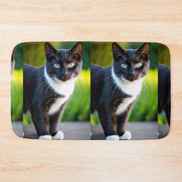 Item preview, Animals - Tuxedo Cat with Blue-Green Eyes, Cinematic Animal Portrait designed and sold by DoodyPets.
