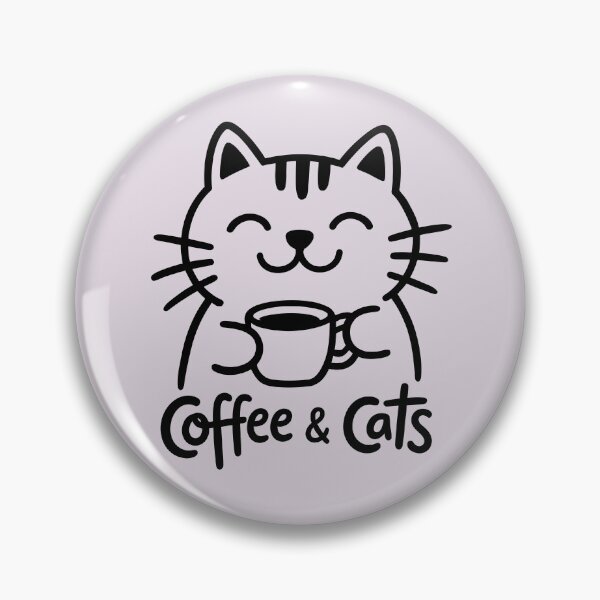 Item preview, Minimalist Coffee & Cats - Classic Line Art Tee designed and sold by ArthousePromos.