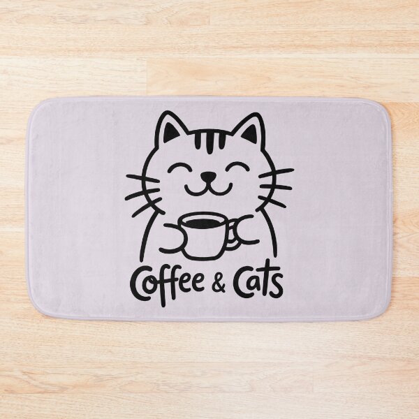 Item preview, Minimalist Coffee & Cats - Classic Line Art Tee designed and sold by ArthousePromos.