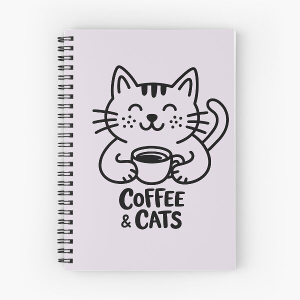 Item preview, Cute Character Cat & Coffee - Hand-Drawn Aesthetic Shirt designed and sold by ArthousePromos.
