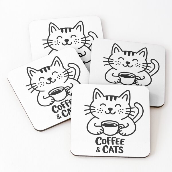 Item preview, Cute Character Cat & Coffee - Hand-Drawn Aesthetic Shirt designed and sold by ArthousePromos.