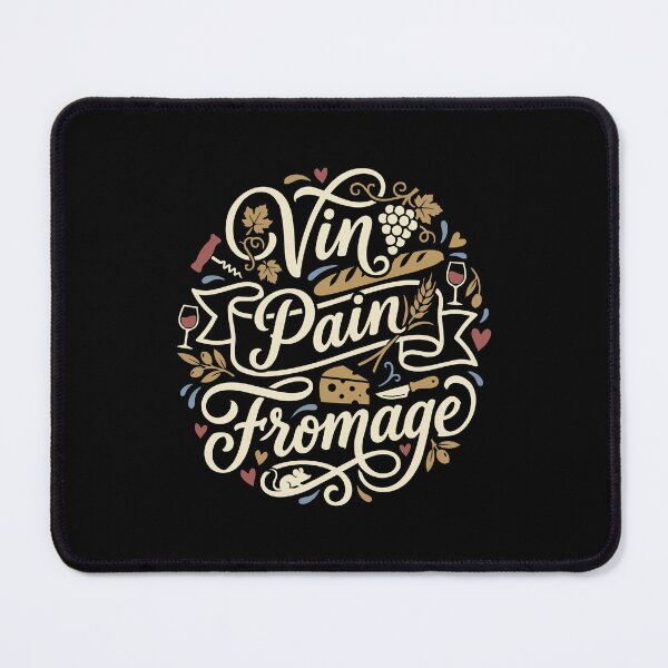 Item preview, Vin Pain Fromage French Foodie Francophile designed and sold by AntiqueImages.