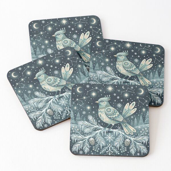 Item preview,  Winter Bird Beneath the Stars designed and sold by ASTRAL ART LAB.