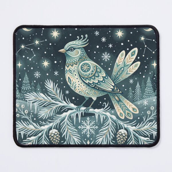 Item preview, Winter Bird Beneath the Stars designed and sold by ASTRAL ART LAB.