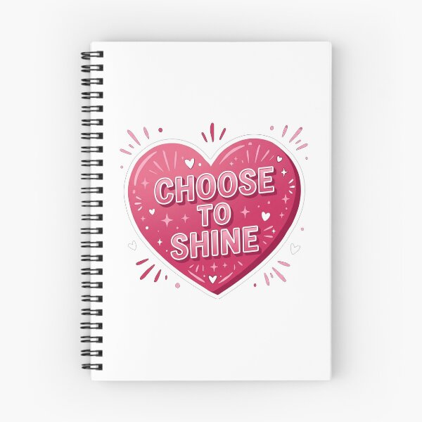 Item preview, Choose To Shine Pink Heart designed and sold by Owcomm.