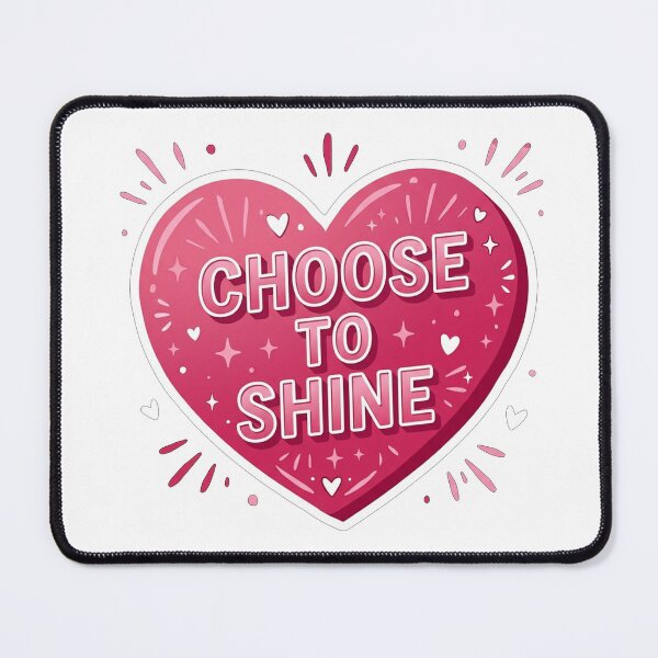 Item preview, Choose To Shine Pink Heart designed and sold by Owcomm.