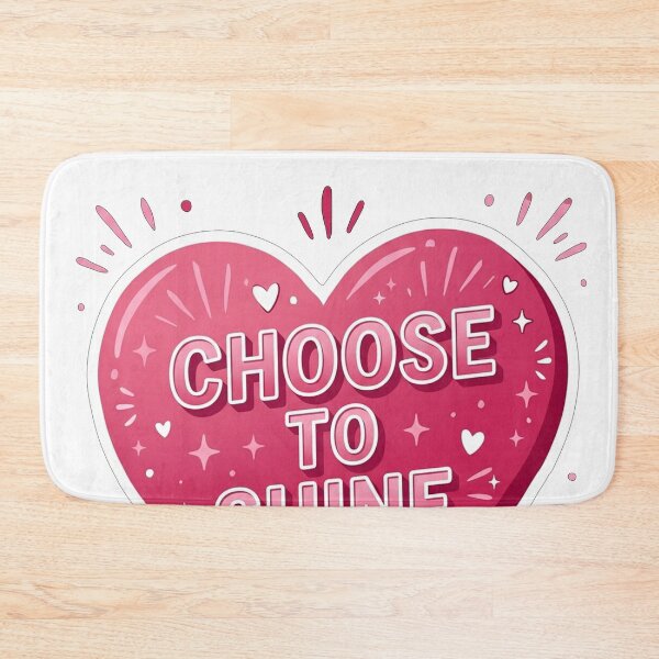 Item preview, Choose To Shine Pink Heart designed and sold by Owcomm.