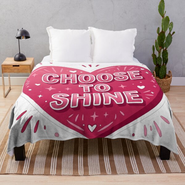 Item preview, Choose To Shine Pink Heart designed and sold by Owcomm.