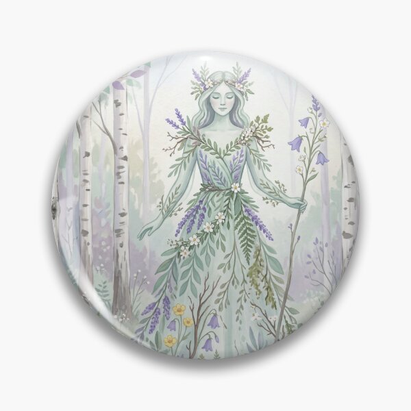 Item preview,  Woodland Spirit Among Birch Trees designed and sold by ASTRAL ART LAB.