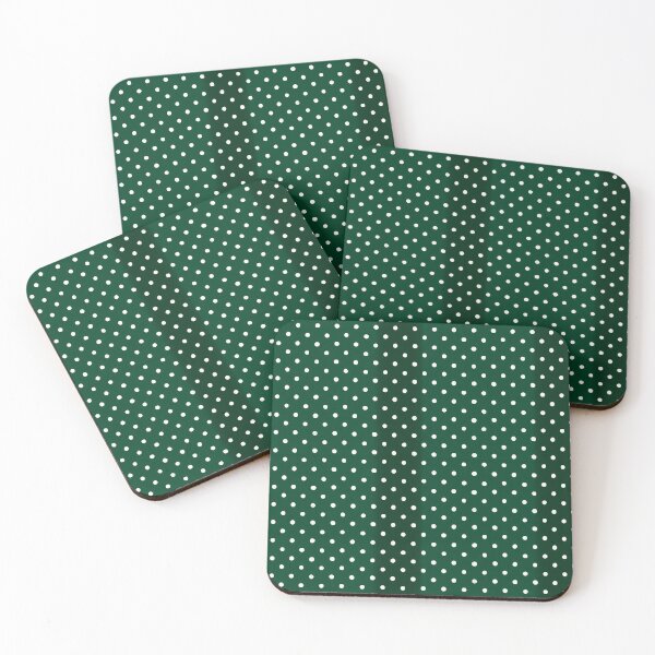 Item preview, Forest Green Polka Dot Phone Case Gift for Her | Minimalist Dark Green Dotted Tote Bag Gift for Mom | Elegant Emerald Polka Dot Journal Gift for Student | Green and White Dot Blanket Gift designed and sold by VivaFy.
